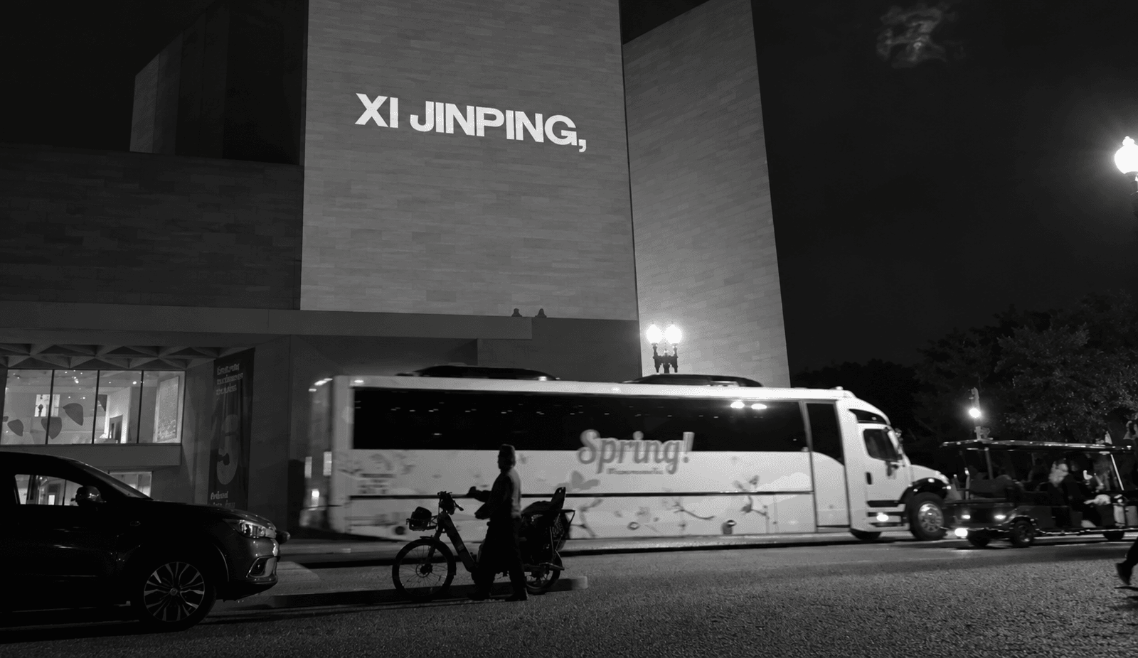 PROJECTING POLITICAL MESSAGES IN PUBLIC SPACES