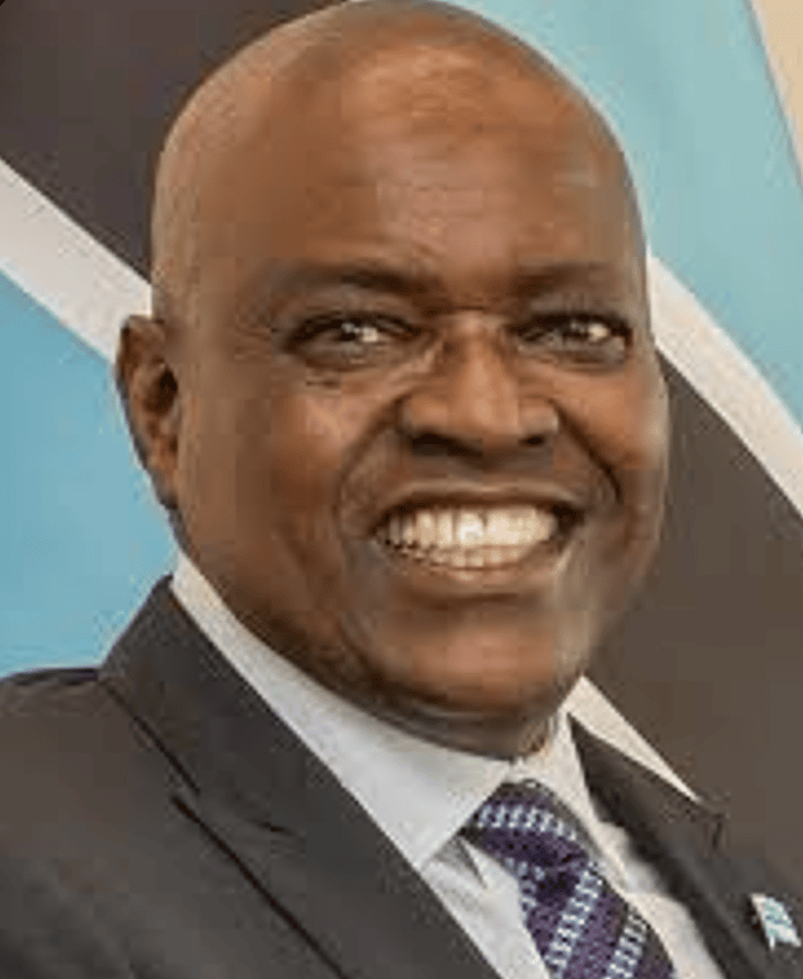 Mokgweetsi Masisi, président du Botswana, lors d'une visite officielle d'une délégation du Botswana au siège de l'OMPI à Genève, 2023