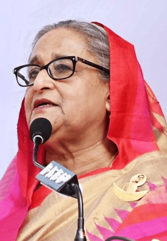 Sheikh Hasina à Kotalipara en 2023 © Wikimedia Commons/ Delwar Hossain