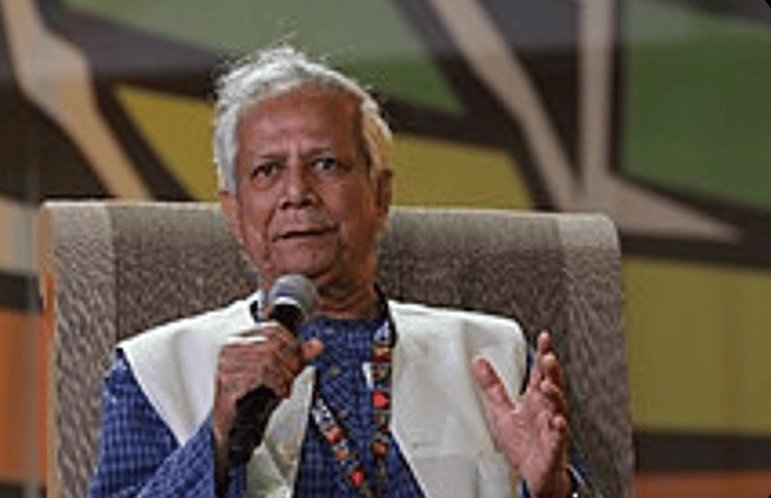Muhammad Yunus à Woodstock en 2014 Ralf Lotys/ wikiquote
