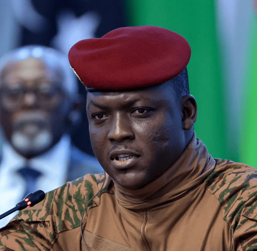 Ibrahim Traoré, chef de la junte au Burkina Faso.