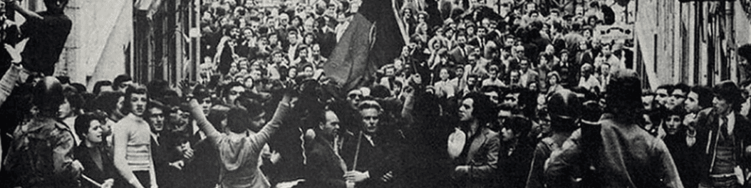Rue de Lisbonne le 25 avril 1974