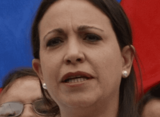 María Corina Machado lors d’une manifestation en 2014