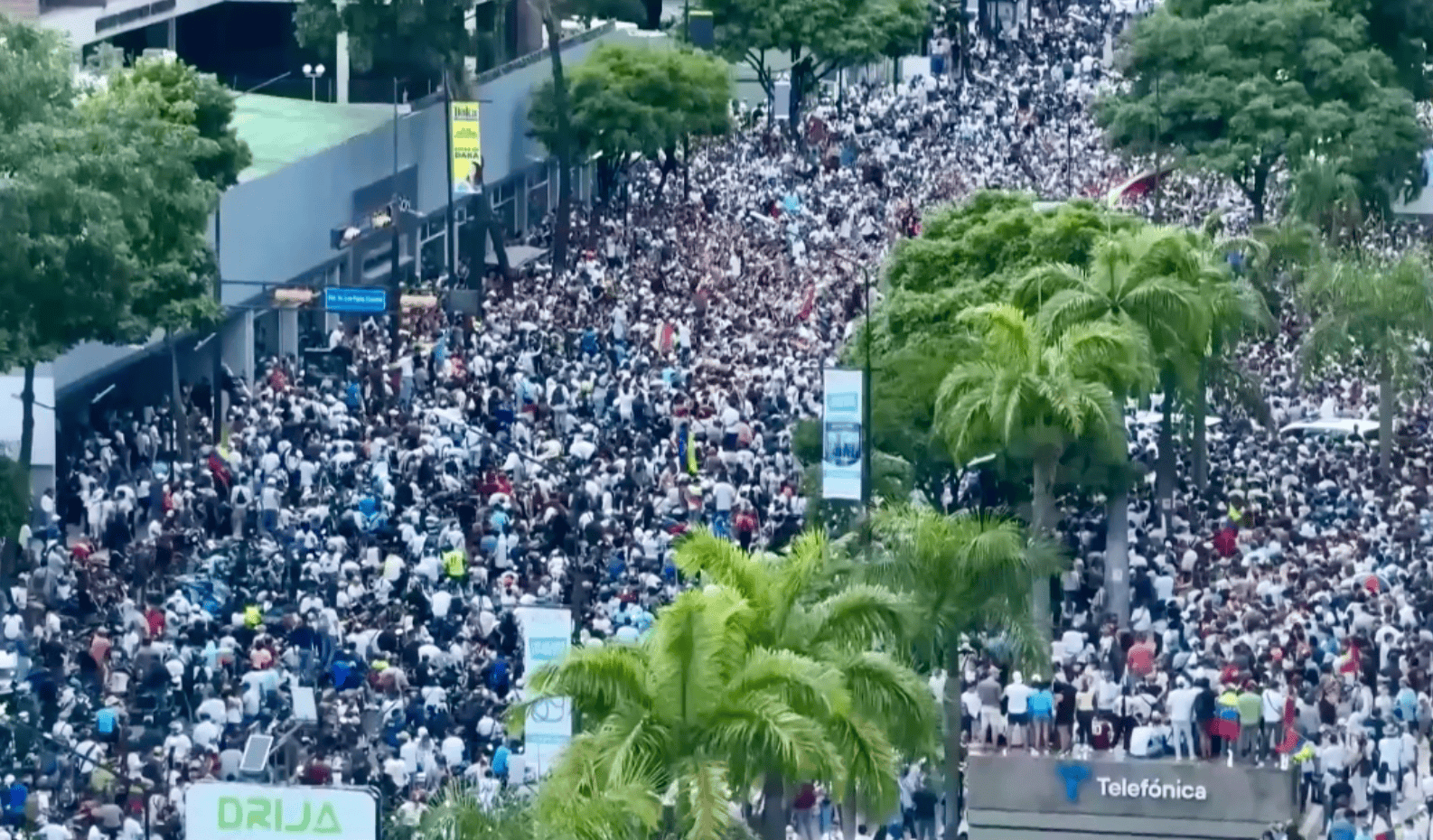Manifestation au Venezuela à l’annonce de la victoire de Nicolás Maduro, le 3 août 2024