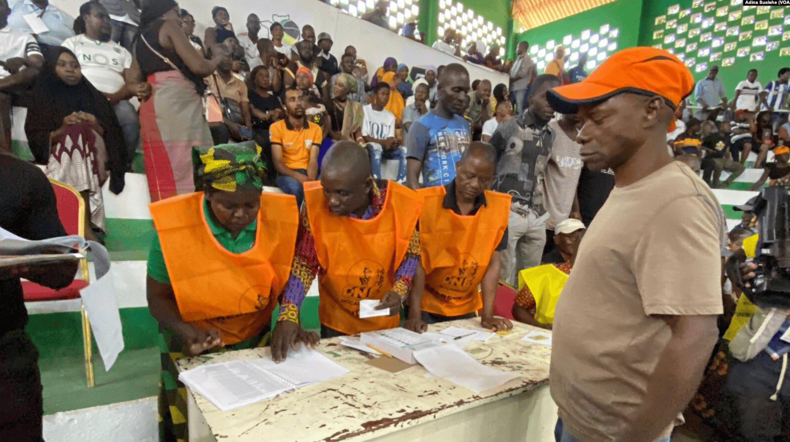Bureau de vote à Nampula, en Mozambique