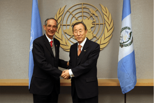 La mise en place de la Commission internationale contre l'impunité au Guatemala, soutenue par l'ONU, sous la présidence d'Álvaro Colom.
